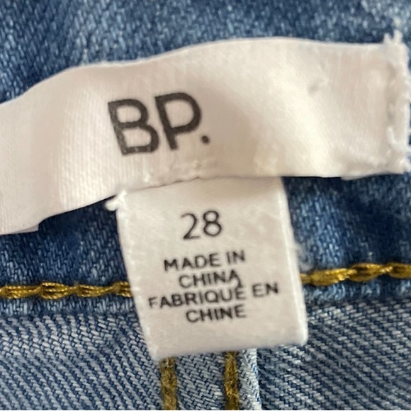 BP Nordstrom Denim Shorts Stretch High Rise Lt. Blue Wash sz 28 NWT NEW - Picture 2 of 4